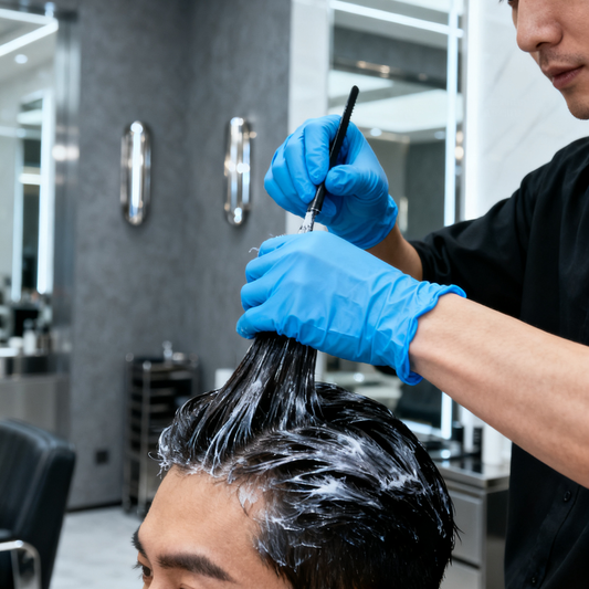 HD04 Hair dyed nitrile gloves