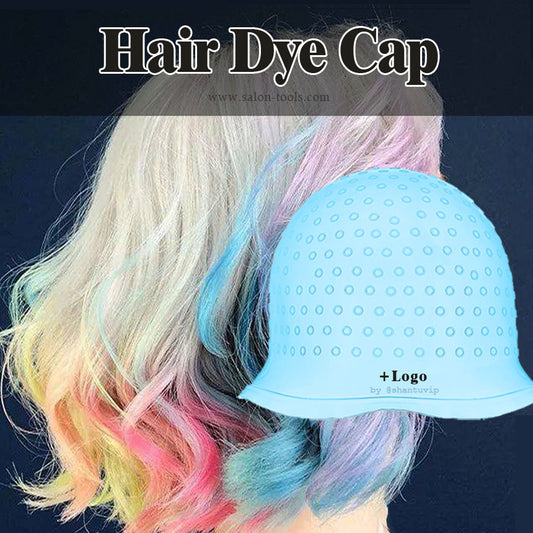HD01B,blue silicone hair dye cap