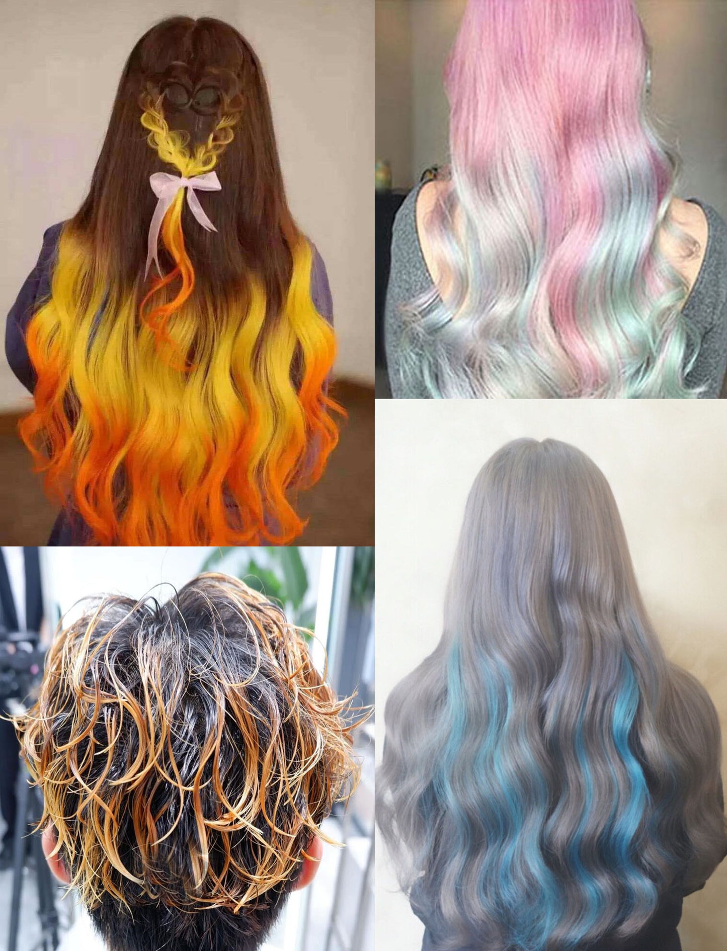 HD01B,blue silicone hair dye cap