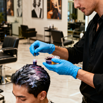 HD04 Hair dyed nitrile gloves