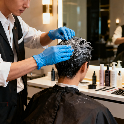 HD04 Hair dyed nitrile gloves