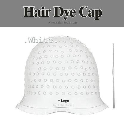 HD01W,white silicone hair dye cap