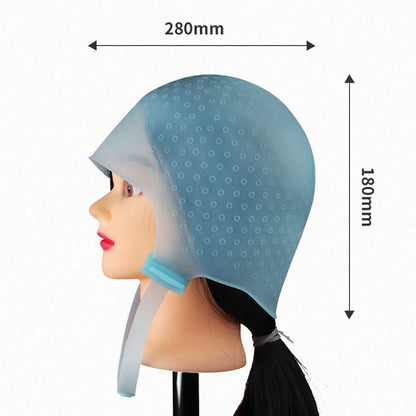 HD02B,blue silicone hair dye cap