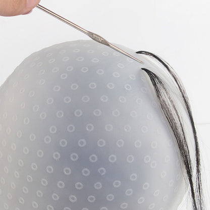 HD02W,white silicone hair dye cap